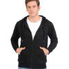 Scott International Men's Cotton Turtle Neck Hoodie (1.1_sshz9_L_Black_L)