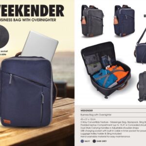 Buy the best quality Business Bag With Overnighter- weekender online in india at affordable price and with wide range of color and customization.