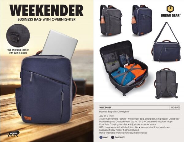 Buy the best quality Business Bag With Overnighter- weekender online in india at affordable price and with wide range of color and customization.