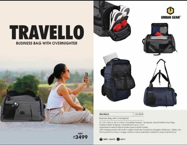 Buy the best quality Business Bag With Overnighter- Travello at affordable price in india.