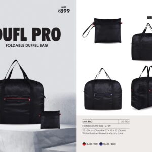 Buy the best quality Folding Duffel Bag Dufl Pro online in india at affordable price and with wide range of color, branding and customization.