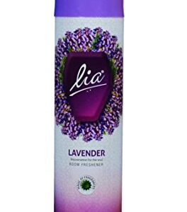 Lia Lavender Cylindrical Aerosol Room Freshener Spray (5.2 cm x 5.2 cm x 23.2 cm, Purple)