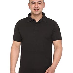 PIKMEE Men's Regular Fit Half Sleeve Polo T-Shirt Black: Buy the best quality pikmee men's regular fit half sleeve polo T-shirt for men at affordable price and best quality.