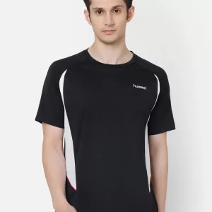 Hummel Kemper Men Polyester T-Shirt Black for corporate gifting in bangalore with affordable price and best quality.