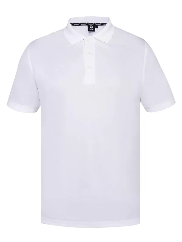 Hummel Men White Polo T-Shirt for corporate gifting in bangalore with affordable price and best quality.