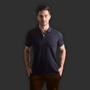 UCB POLO T-SHIRT POLYSTER COTTON BLUE (Navy) for corporate gifting in bangalore with affordable price and best quality.