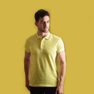 UCB POLO T-SHIRT LYCRA COTTON YELLOW (Lemon) for corporate gifting in bangalore with affordable price and best quality.