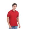 MARKS & SPENCERS POLO NECK RED T-SHIRT- cotton plain with tipping for corporate gifting in bangalore with affordable price and best quality.