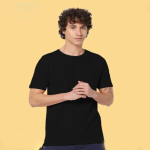 JACK & JONES JESPER ROUND NECK T-SHIRT black color for corporate gifting in bangalore with affordable price and best quality.
