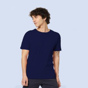 JACK & JONES JESPER ROUND NECK T-SHIRT NAVY BLUE COLOR for corporate gifting in bangalore with affordable price and best quality.