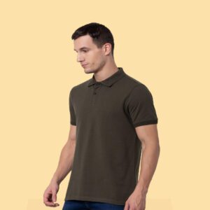 JACK & JONES JACQUARD SOLID POLO OLIVE COLOR for corporate gifting in bangalore with affordable price and best quality.