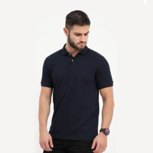 RARE RABBIT POLO TEE UNISEX NAVY BLUE Color for corporate gifting in bangalore with affordable price and best quality.