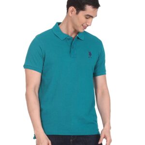 US POLO ASSN Men's Solid Regular Fit polo T-shirt for corporate gifting in bangalore with affordable price and best quality.
