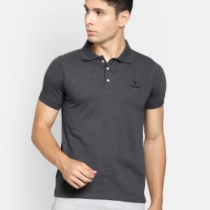 Hummel Ascon Men Black Polo T-Shirt for corporate gifting in bangalore with affordable price and best quality.