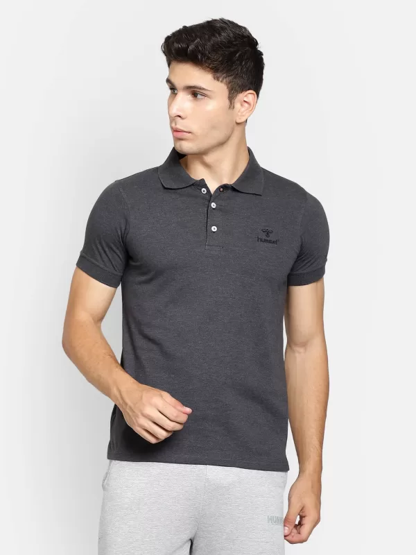 Hummel Ascon Men Black Polo T-Shirt for corporate gifting in bangalore with affordable price and best quality.