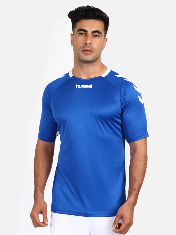 Hummel Core Team Men Polyester Blue T-Shirt for corporate gifting in bangalore with affordable price and best quality.
