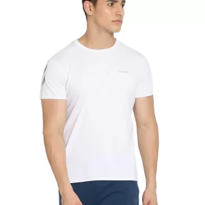 Hummel Drake Men Polyester White T-Shirt for corporate gifting in bangalore with affordable price and best quality.