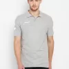 Hummel Go Men Cotton Polo Grey T-Shirt for corporate gifting in bangalore with affordable price and best quality.