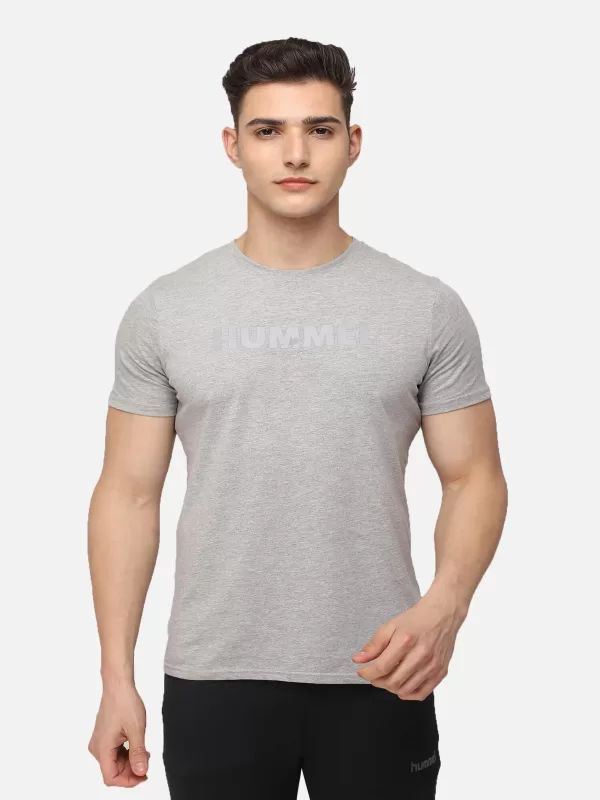 Hummel Legacy Men Cotton Grey T-Shirt: Buy the best quality Hummel legacy cotton T-shirt for corporate gifting in bangalore with affordable price.