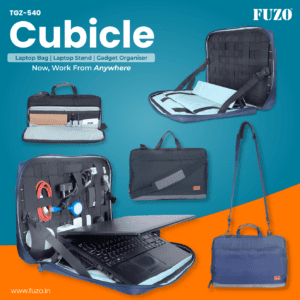Buy the best quality FUZO CUBICLE LAPTOP BAG LAPTOP STAND GADGET ORGANISER online in india at affordable price and with wide color.