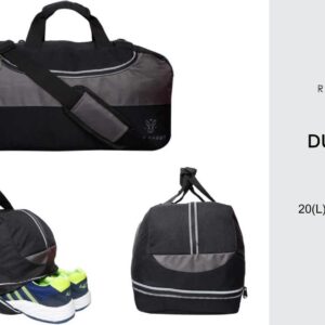 Buy the best quality RARE RABBIT DUFFEL BAG WITH SHOE POCKET online in india at affordable price and with wide range and customization.