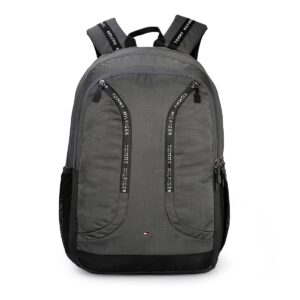 Tommy Hilfiger Draven Unisex Polyester 15 Inch Laptop Backpack Granite Grey