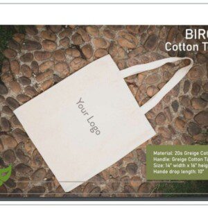 Oblique Birch Cotton Tote Bag