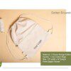 Oblique Pine Cotton Drawstring Bag for corporate gifting in india with affordable price and best quality.