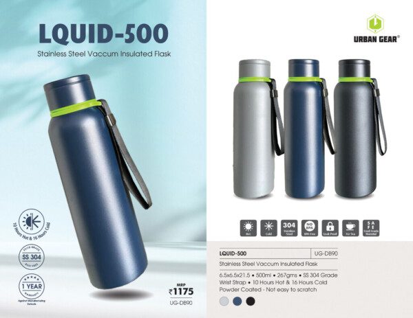 LQUID-500 Stainless Steel Vaccum Insulated Flask