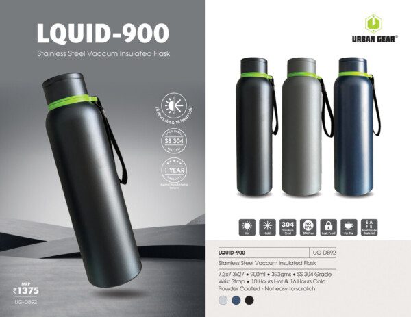 LQUID-900 Stainless Steel Vaccum Insulated Flask