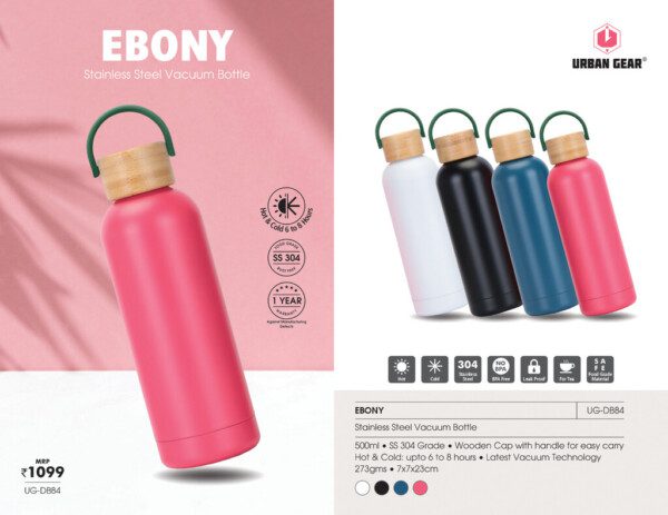 EBONY Stainless Steel Vaccum Bottle