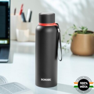 Borosil Hydra trek 1 - black | Stainless steel bottle for employees