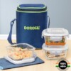 BOROSIL MICROWABLE GLASS LUNCH BOX | 3pcs