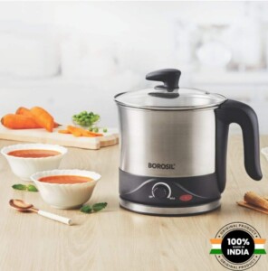 BOROSIL 1.5L ELITE STAINLESS STEEL ELECTRIC KETTLE