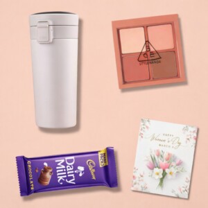 Premium 4in1 Blush Coffee Mug Gift Set