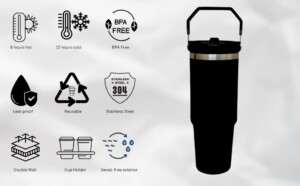 Urbangear Bold CARTER 900ml Thermal Mug