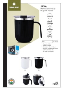UG Elite JAVA 450ml steel Travel Mug