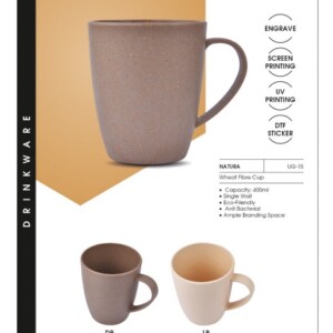 UG NATURA bold 400ml Wheat Fibre Cup