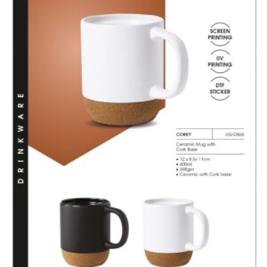urban gear bold CORKY 400ml Ceramic Mug