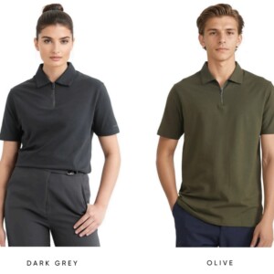 Rare Rabbit vintage zip polo t-shirt