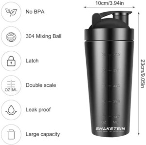 AB ShakeTein 739ml bold metal Shaker