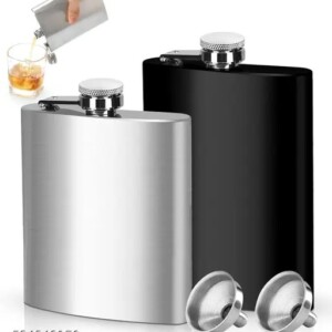 Aquabot bold hip pop 180ml silver flask
