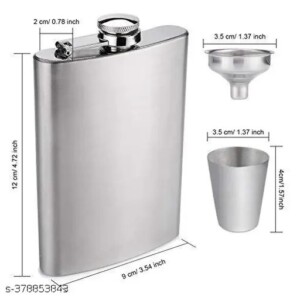 Aquabot bold hip pop 180ml silver flask