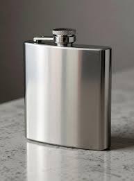 Aquabot bold hip pop 180ml silver flask