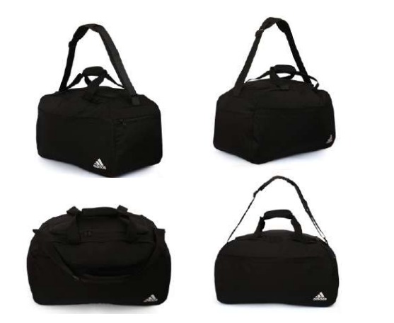 Adidas Elite 36L Black Duffel Bag
