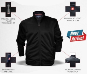 SwissMilitary 290gsm luxury Zip Jacket