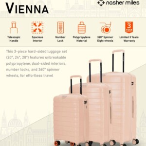 Nashermile Vienna bold 3pcs Luggage Set