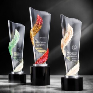 Elite Crystal feather Trophy (crt-8)