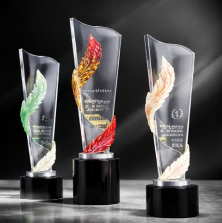 Elite Crystal feather Trophy (crt-8)