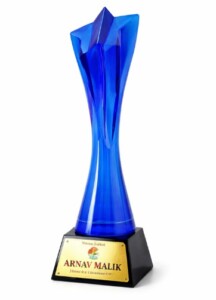 Premium Blue Crystal bold Trophy (crt-10)